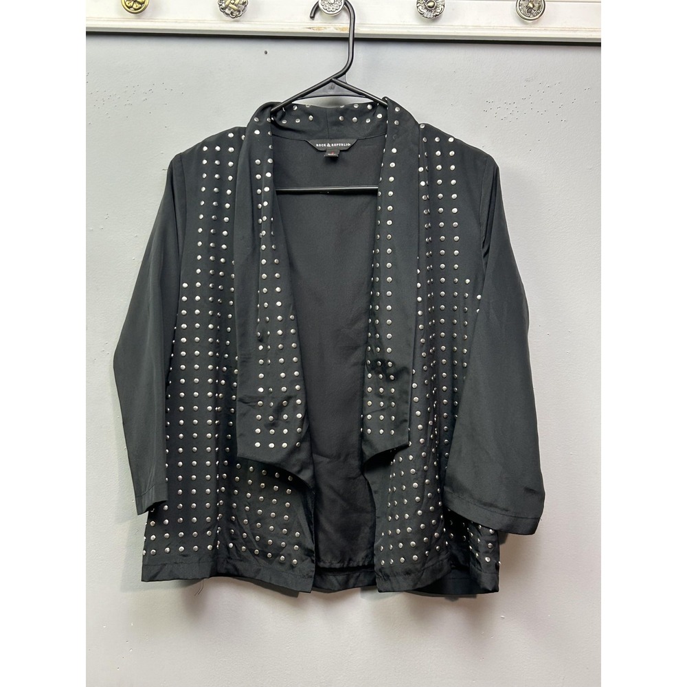 Rock & Republic Black Studded Vest
